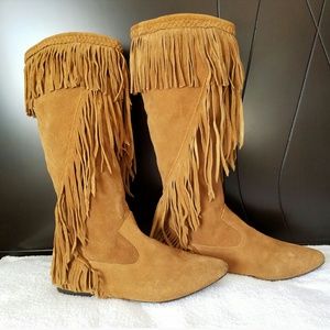 💕🎉HP🎉💕Sam Edelman Utah Fringe Knee Boots